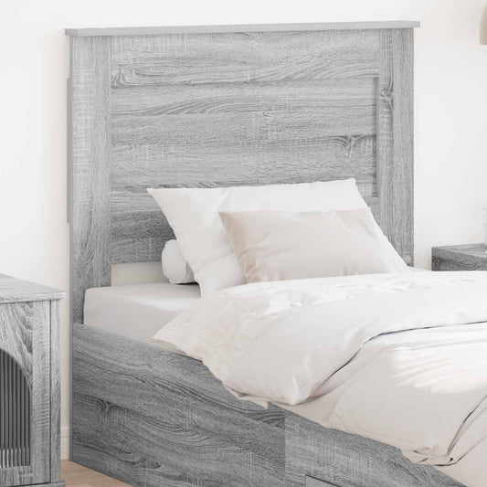 Testiera con testiera Grigio Sonoma 90 cm Legno multistrato | homemem39