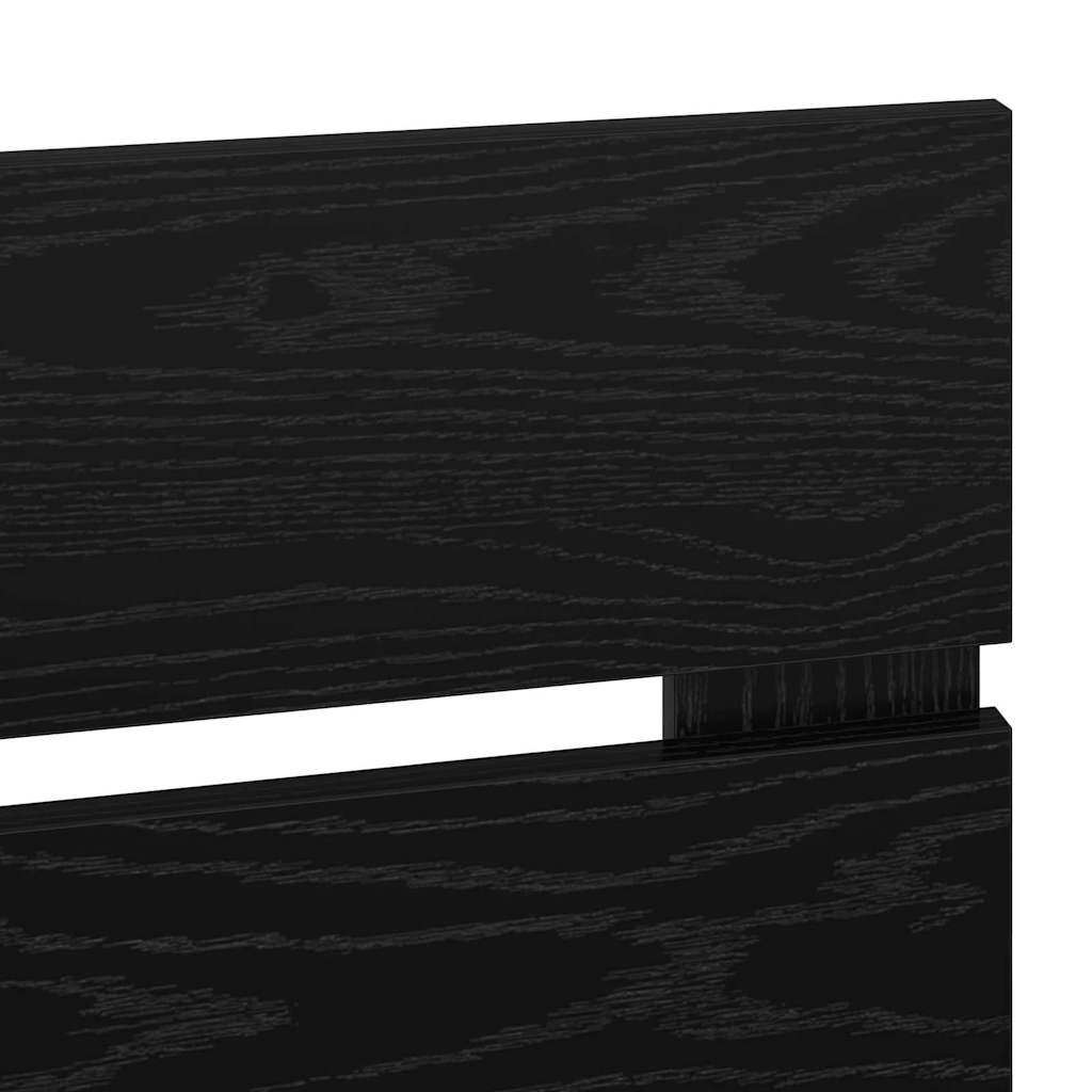 Testiera con testiera Rovere Nero 200 cm Legno multistrato