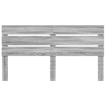 Testiera con testiera Grigio Sonoma 180 cm Legno multistrato