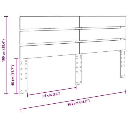 Testiera con testiera Bianco 160 cm Legno multistrato