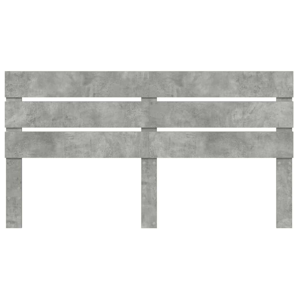 Testiera con testiera Grigio cemento 160 cm Legno multistrato