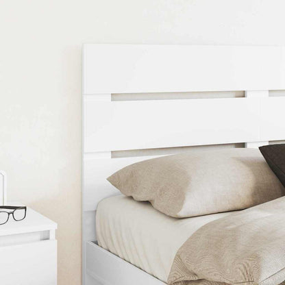 Testiera con testiera Bianco 150 cm Legno multistrato