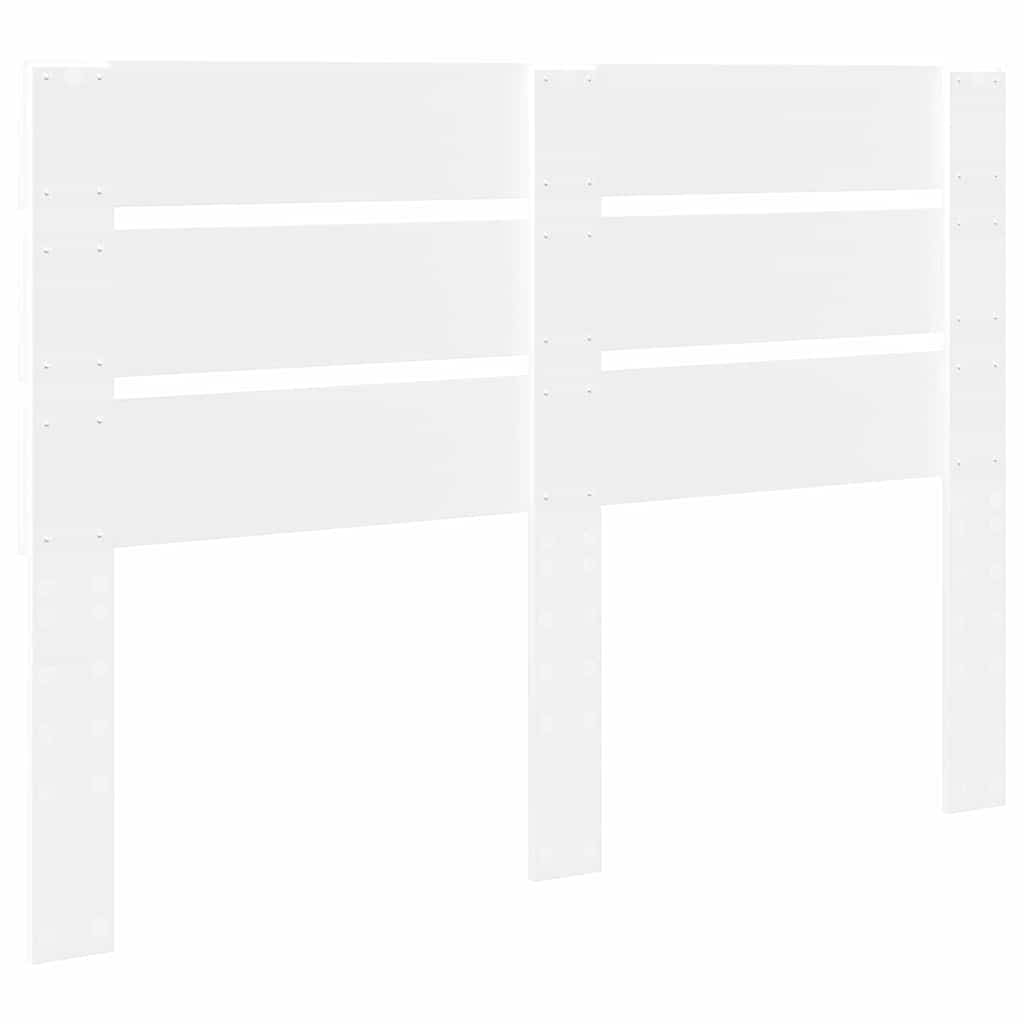 Testiera con testiera Bianco 140 cm Legno multistrato