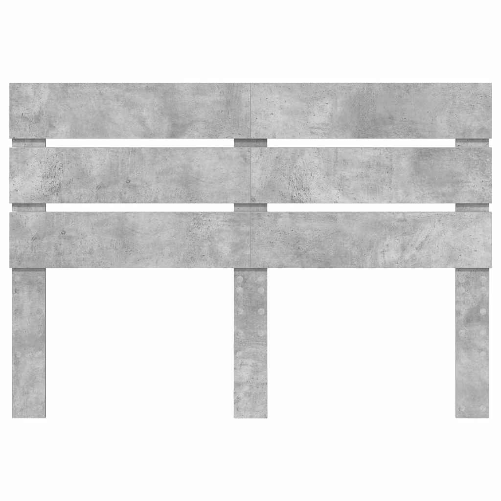 Testiera con testiera Grigio cemento 140 cm Legno multistrato