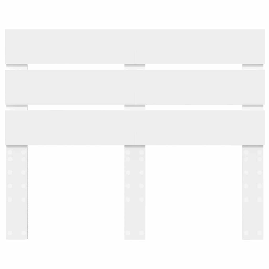 Testiera con testiera Bianco 135 cm Legno multistrato
