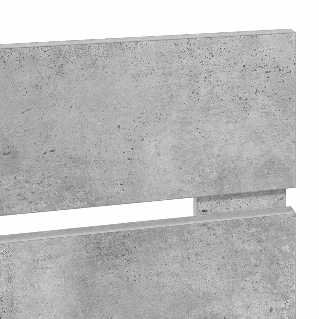 Testiera con testiera Grigio cemento 100 cm Legno multistrato