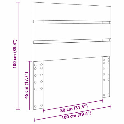 Testiera con testiera Rovere fumé 100 cm Legno multistrato