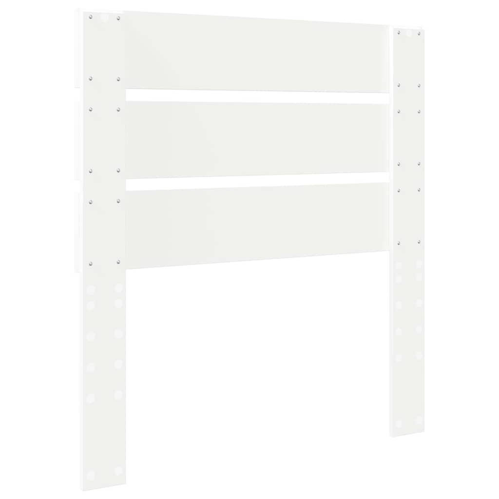 Testiera con testiera Bianco 80 cm Legno multistrato