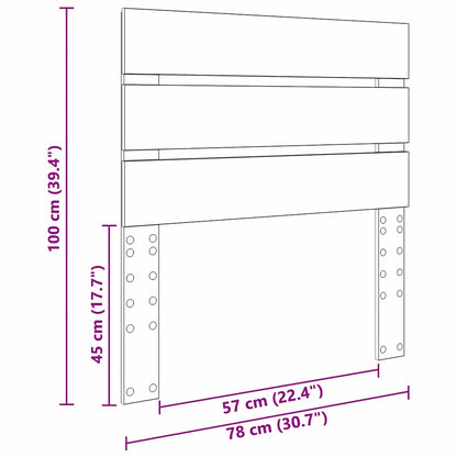 Testiera con testiera Legno vecchio 75 cm Legno multistrato