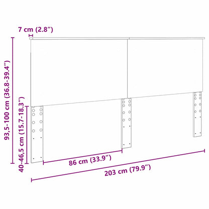 Testiera Rovere artigianale 200 cm Legno multistrato