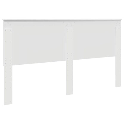 Testiera con testiera Bianco 180 cm Legno multistrato