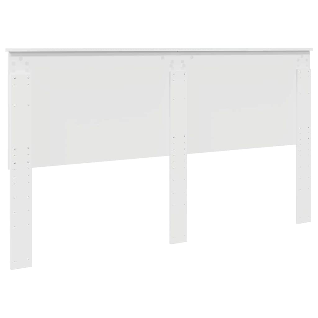 Testiera con testiera Bianco Lucido 180 cm Legno multistrato