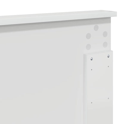 Testiera con testiera Bianco Lucido 140 cm Legno multistrato