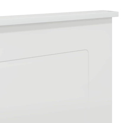 Testiera con testiera Bianco Lucido 135 cm Legno multistrato