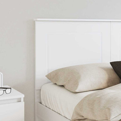 Testiera con testiera Bianco 120 cm Legno multistrato