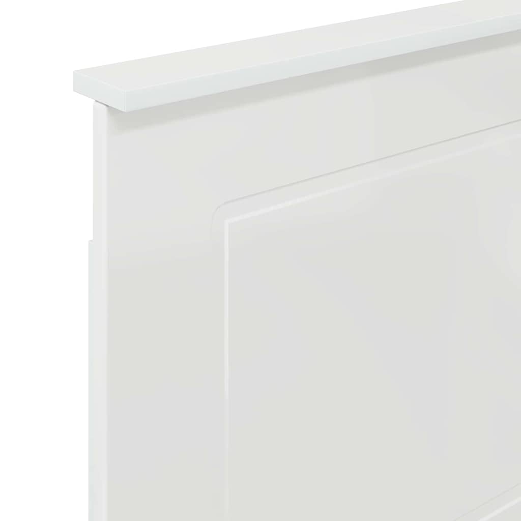 Testiera con testiera Bianco Lucido 90 cm Legno multistrato