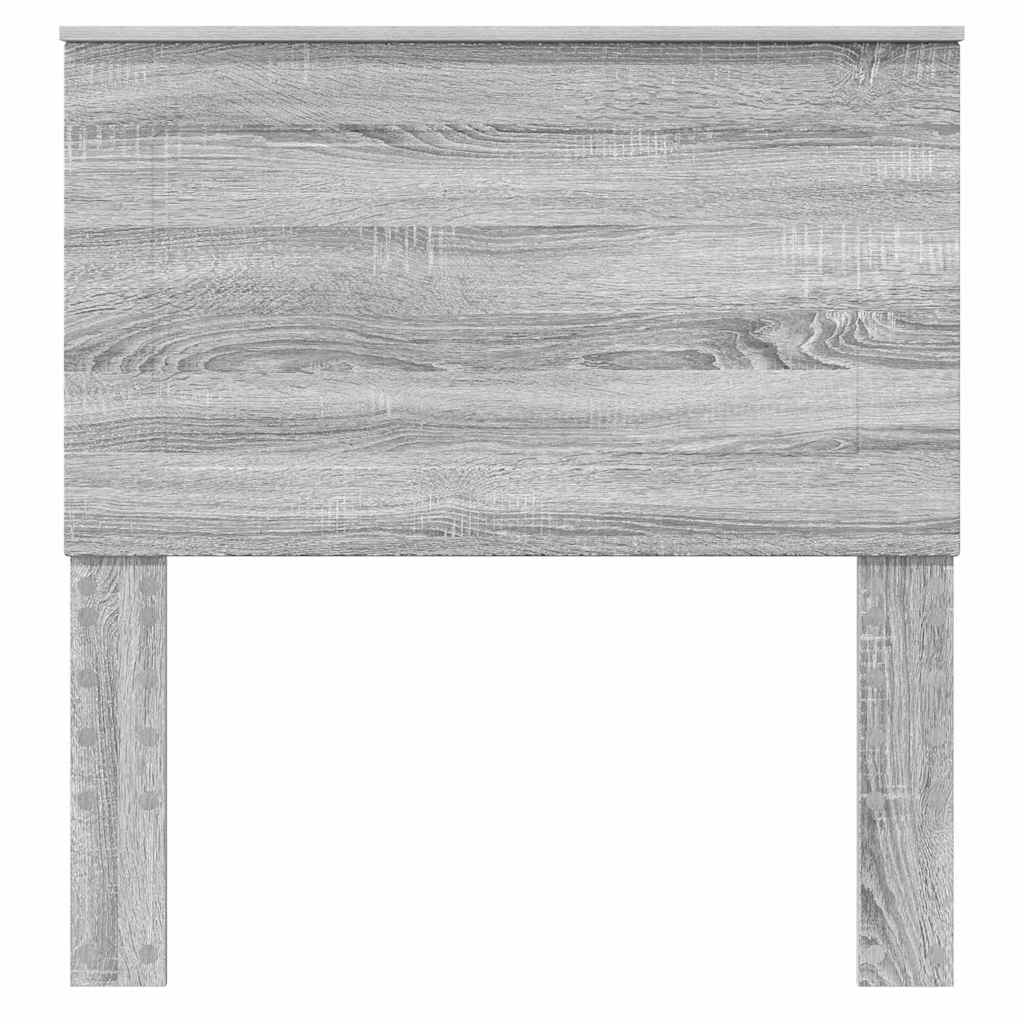 Testiera con testiera Grigio Sonoma 90 cm Legno multistrato