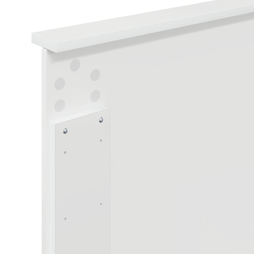 Testiera con testiera Bianco Lucido 75 cm Legno multistrato