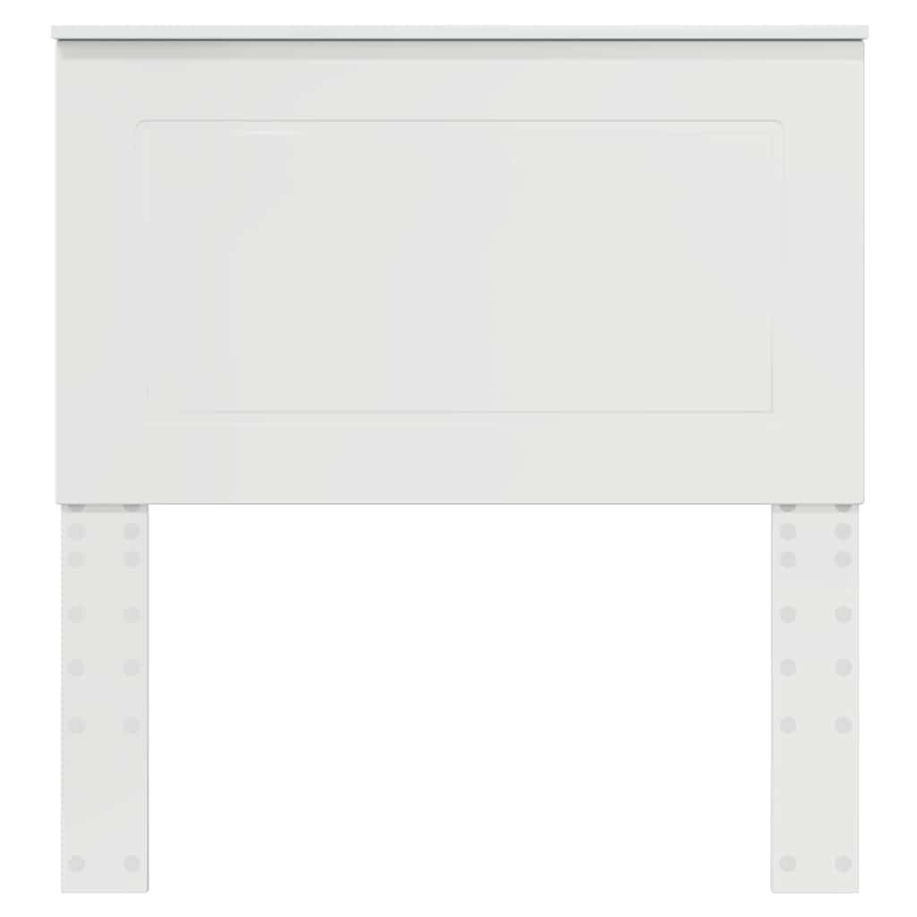 Testiera con testiera Bianco Lucido 75 cm Legno multistrato