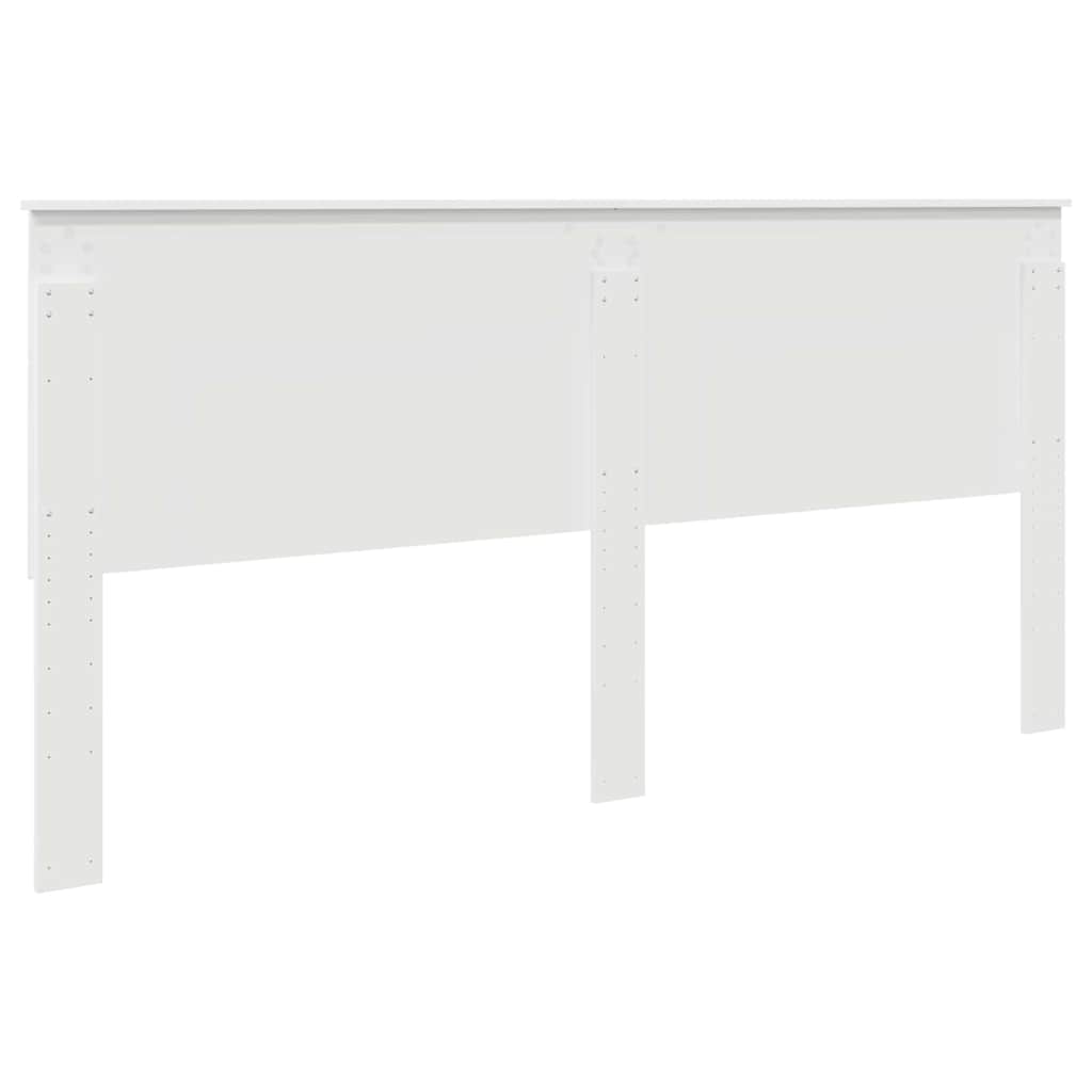 Testiera con testiera Bianco 200 cm Legno multistrato