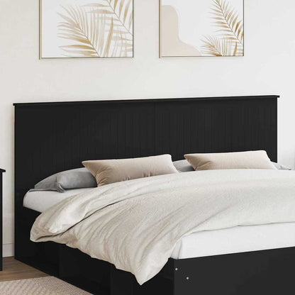 Testiera con testiera Rovere Nero 200 cm Legno multistrato