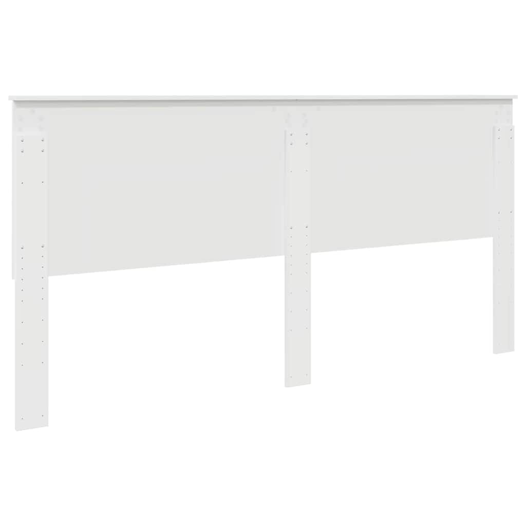 Testiera con testiera Bianco Lucido 200 cm Legno multistrato