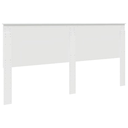 Testiera con testiera Bianco Lucido 200 cm Legno multistrato