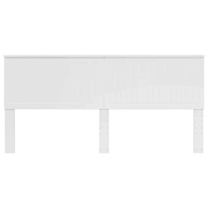 Testiera con testiera Bianco Lucido 200 cm Legno multistrato