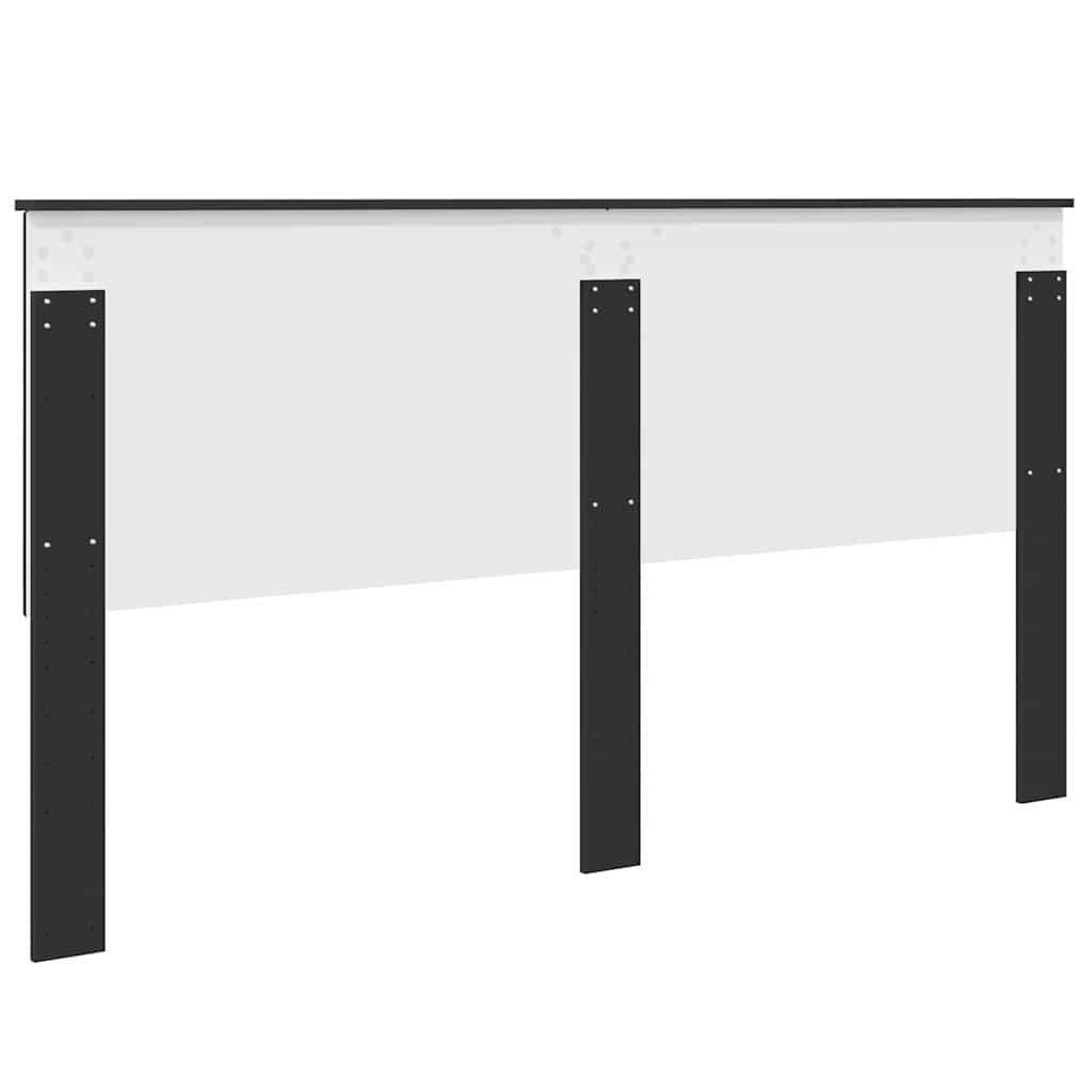 Testiera con testiera Rovere Nero 180 cm Legno multistrato