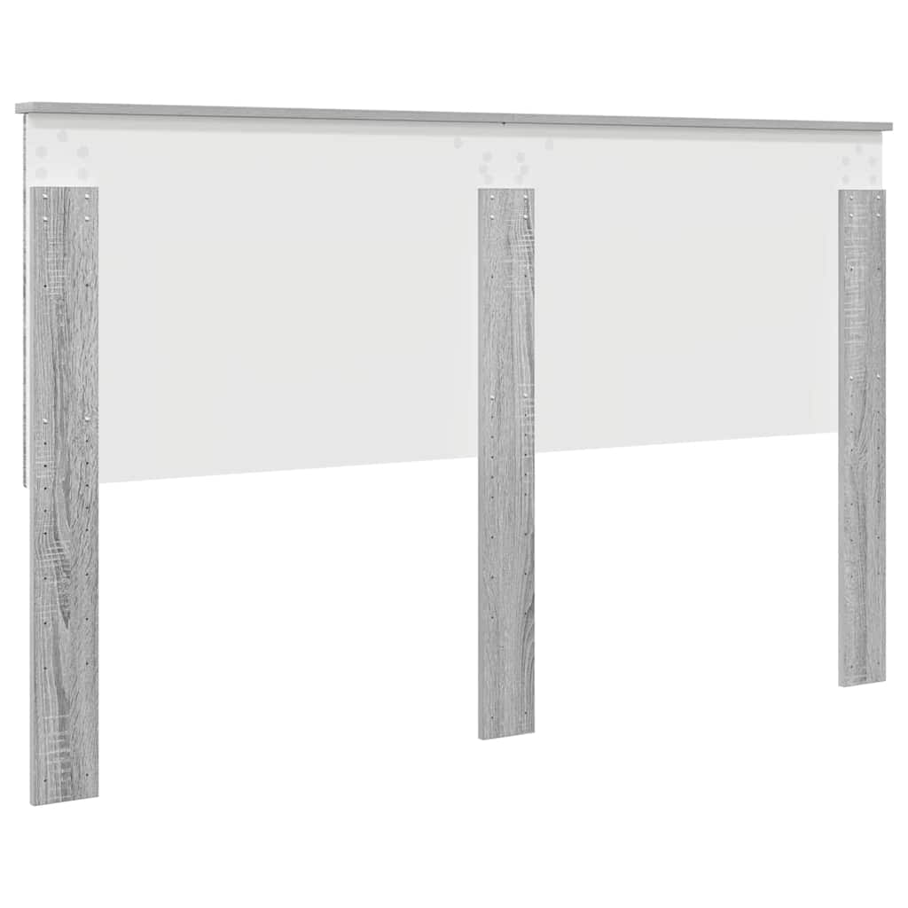 Testiera con testiera Grigio Sonoma 160 cm Legno multistrato