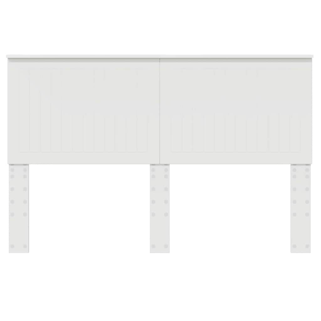 Testiera con testiera Bianco 150 cm Legno multistrato