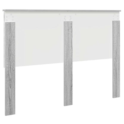 Testiera con testiera Grigio Sonoma 140 cm Legno multistrato