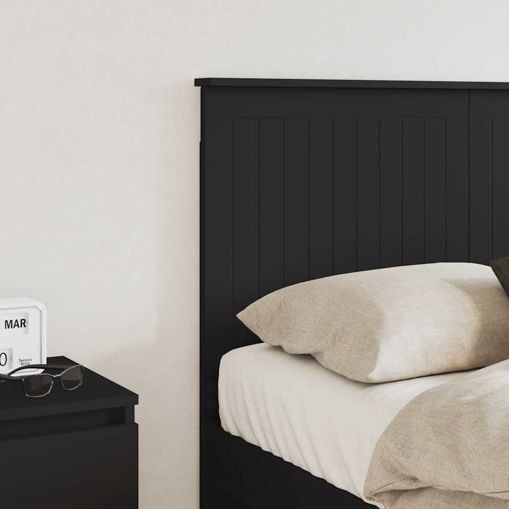 Testiera con testiera Rovere Nero 135 cm Legno multistrato