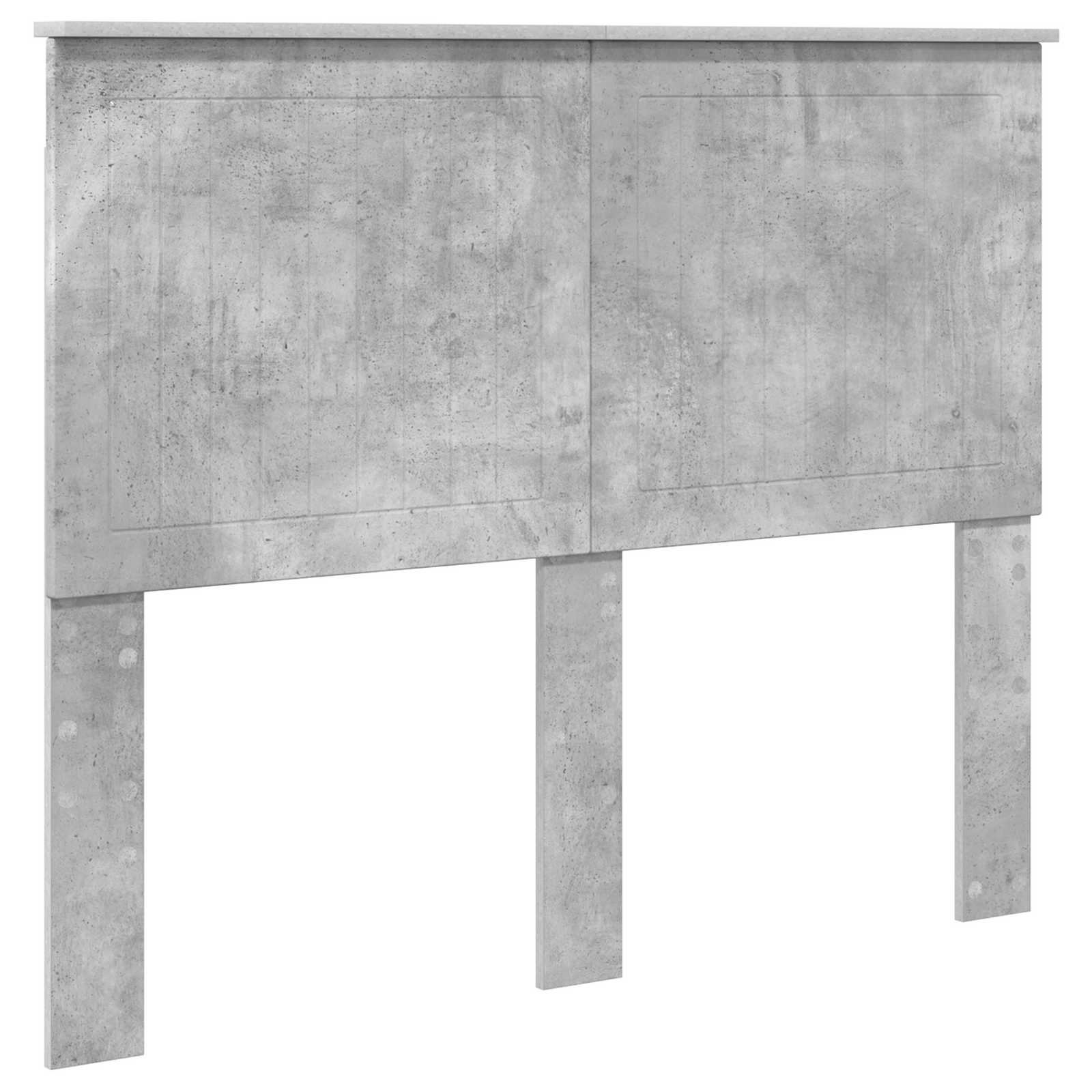 Testiera con testiera Grigio cemento 135 cm Legno multistrato | homemem39