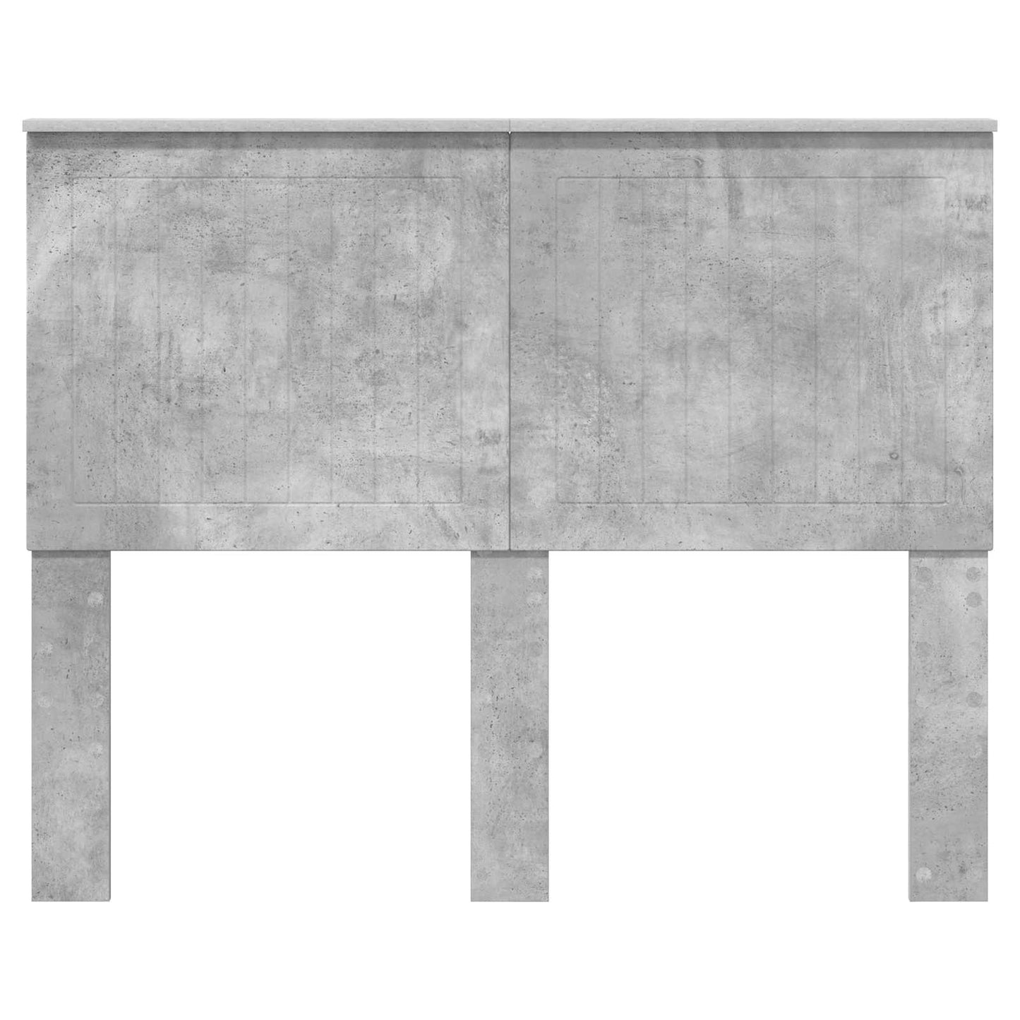 Testiera con testiera Grigio cemento 135 cm Legno multistrato | homemem39