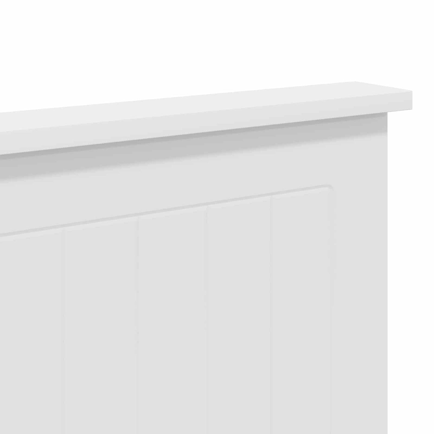 Testiera con testiera Bianco Lucido 135 cm Legno multistrato