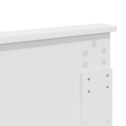 Testiera con testiera Bianco Lucido 135 cm Legno multistrato