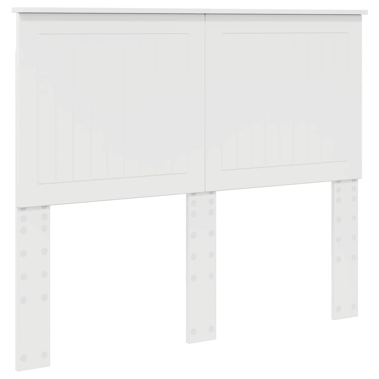 Testiera con testiera Bianco Lucido 135 cm Legno multistrato