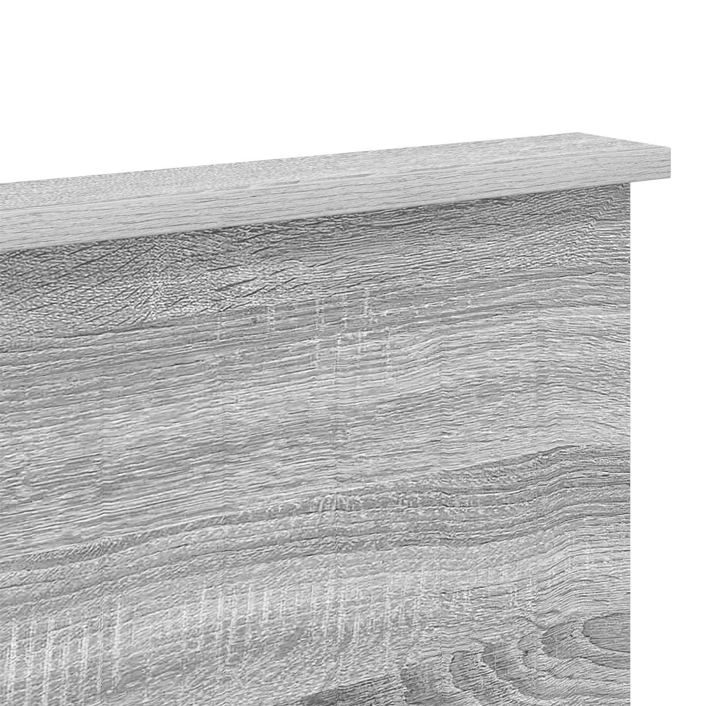 Testiera con testiera Grigio Sonoma 135 cm Legno multistrato