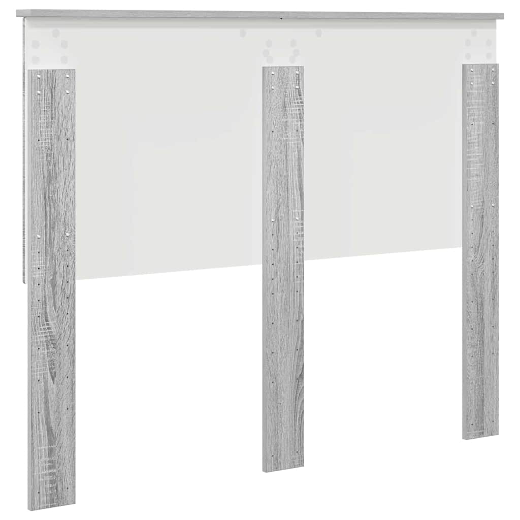 Testiera con testiera Grigio Sonoma 135 cm Legno multistrato