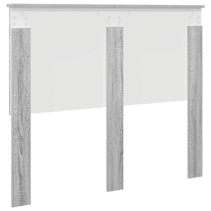 Testiera con testiera Grigio Sonoma 135 cm Legno multistrato