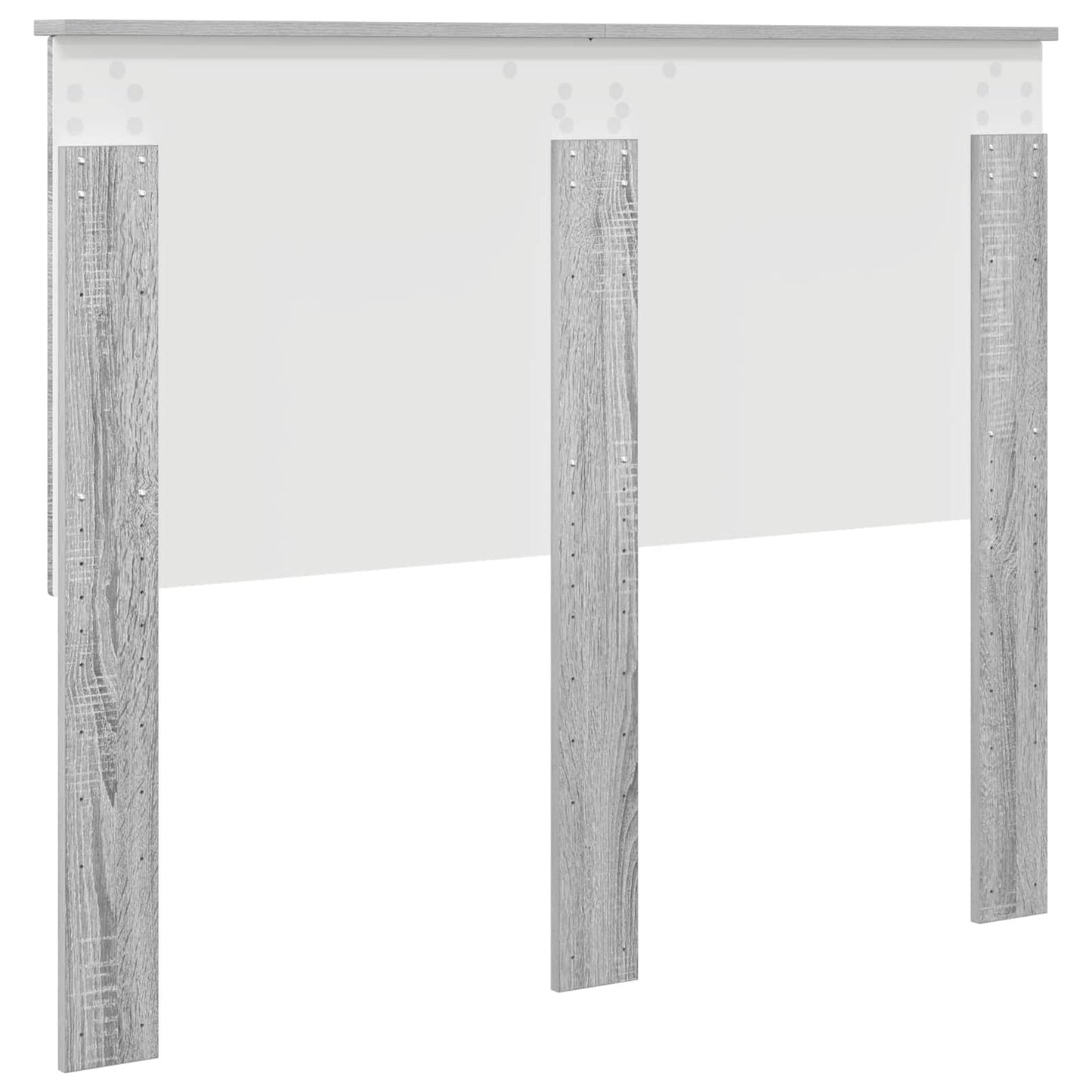 Testiera con testiera Grigio Sonoma 120 cm Legno multistrato