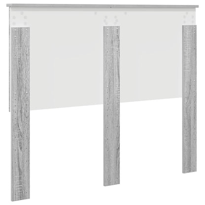 Testiera con testiera Grigio Sonoma 120 cm Legno multistrato