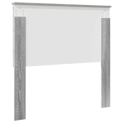 Testiera con testiera Grigio Sonoma 100 cm Legno multistrato