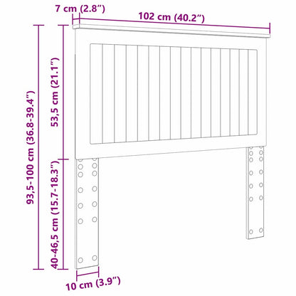 Testiera Rovere artigianale 100 cm Legno multistrato