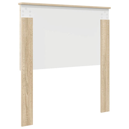 Testiera con testiera Rovere Sonoma 90 cm Legno multistrato