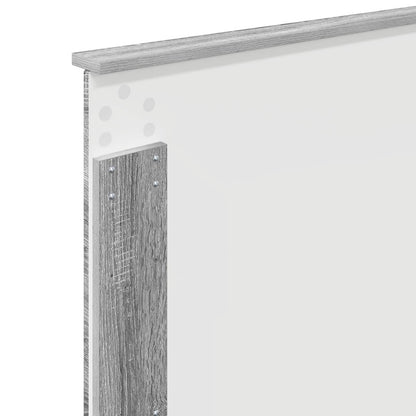 Testiera con testiera Grigio Sonoma 90 cm Legno multistrato