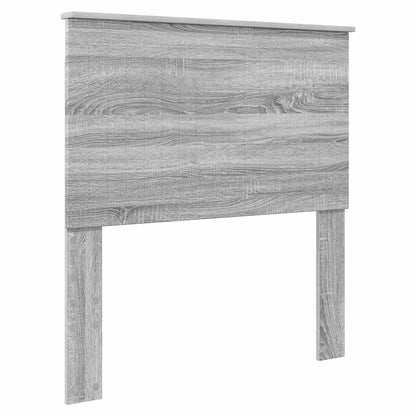 Testiera con testiera Grigio Sonoma 90 cm Legno multistrato