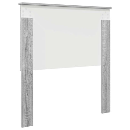 Testiera con testiera Grigio Sonoma 90 cm Legno multistrato