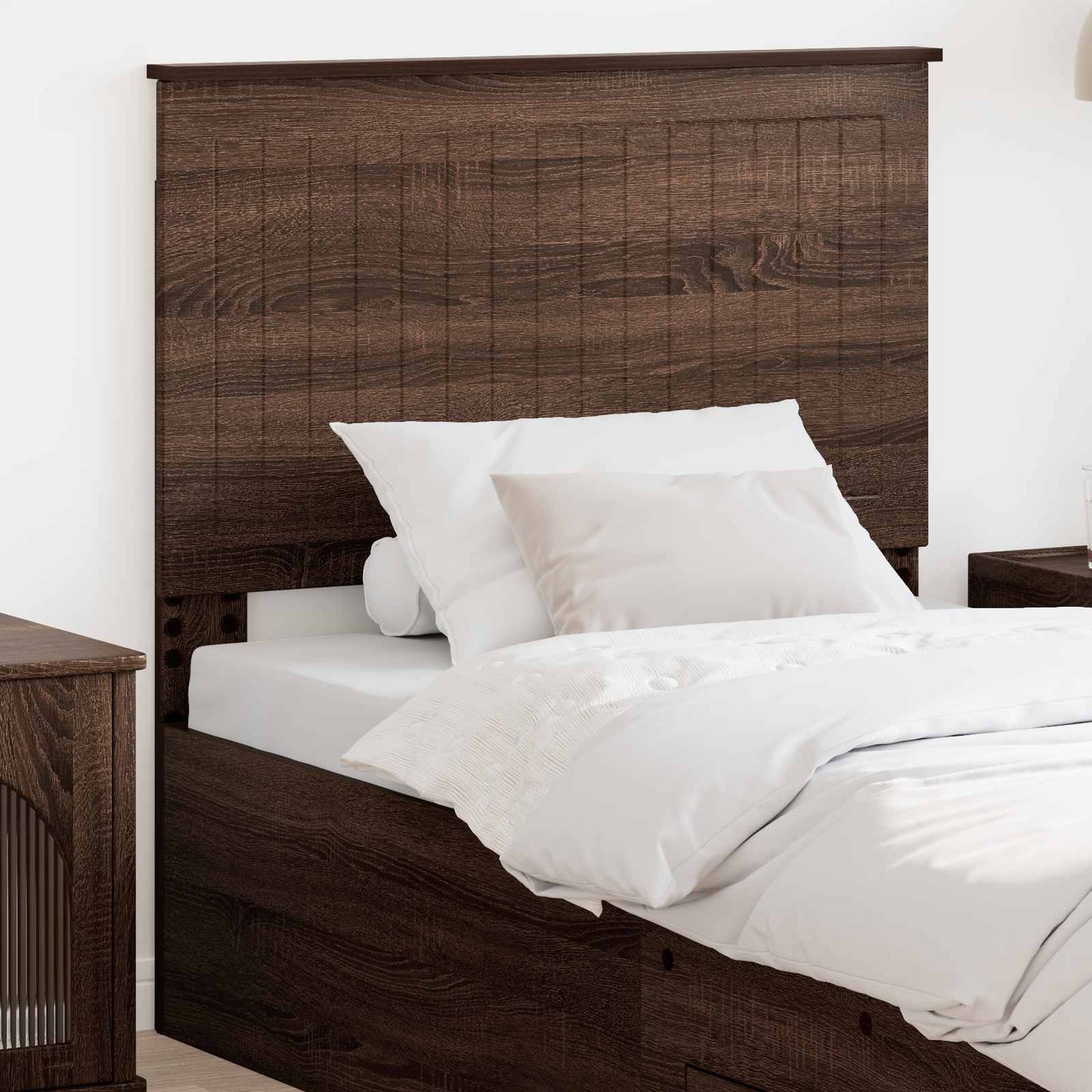 Testiera con testiera Rovere Marrone 90 cm Legno multistrato